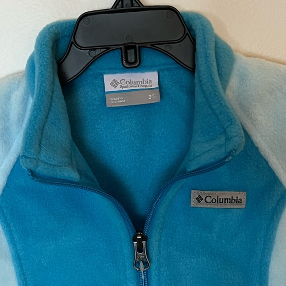 Columbia Youth Benton Springs Blue Fleece Jacket NWT - Picture 3 of 9